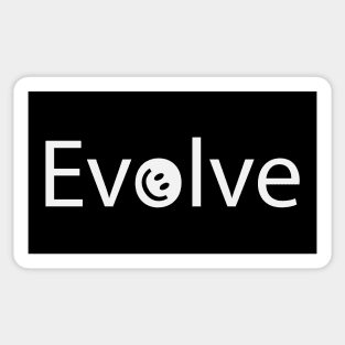 Evolve artistic text design Sticker